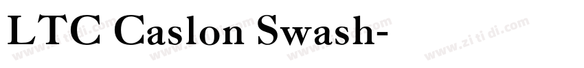 LTC Caslon Swash字体转换 LTC Caslon Swash字体转换